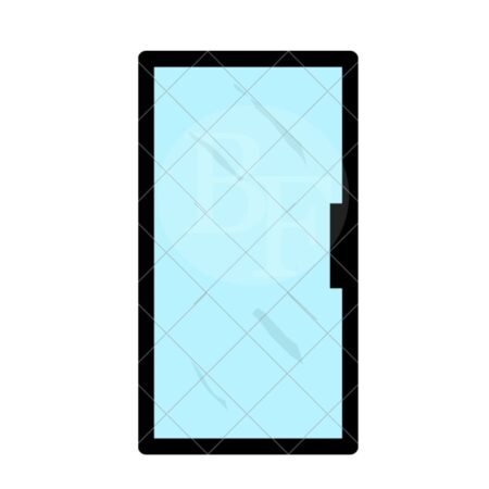 Porta de Vidro Giratória 50 cm x 1,50 metros para walkin-cooler e Câmara fria