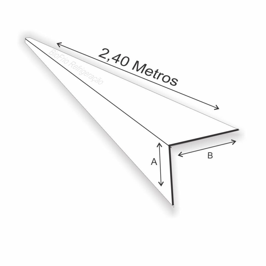 Cantoneira para câmara fria com 4 x 4 x 2.40 metros