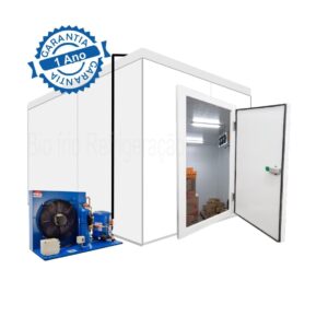 Câmara Fria Congelados: 2 x 1,5 x 2,4 de altura