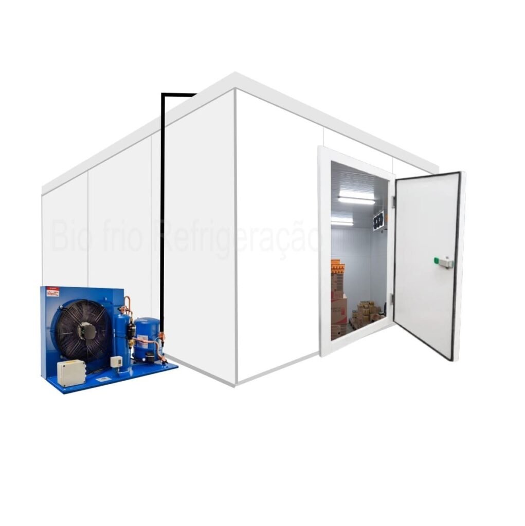 Câmara Fria para Congelados: 3.5 x 3.5 x 2.4 de altura -20 C Graus