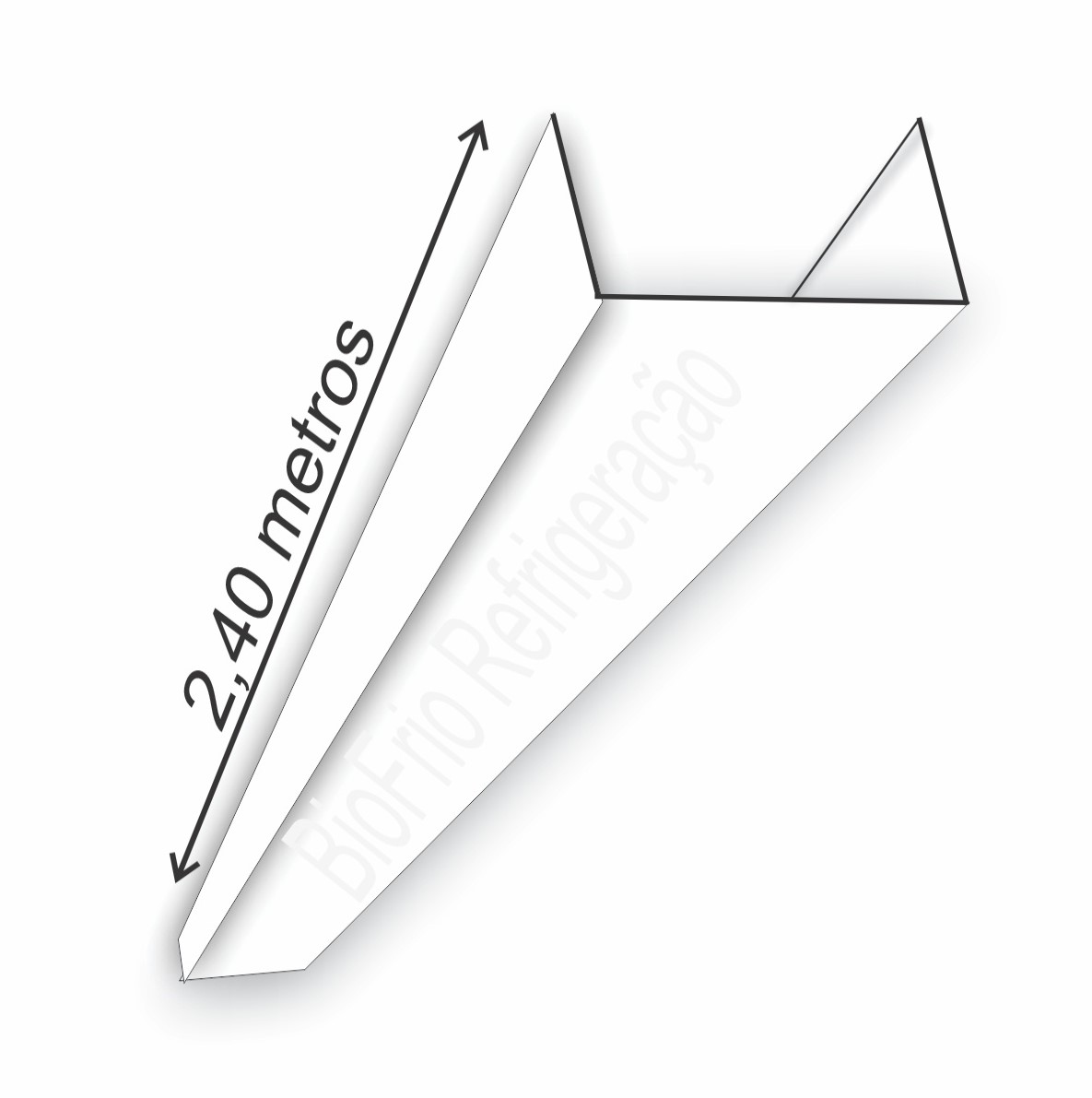 Perfil U para câmara fria com 4 x 7.5 x 2.4 metros - Image 1