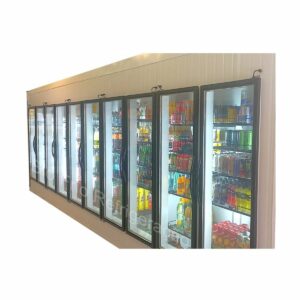 walkin Cooler com 10 Portas de Vidro