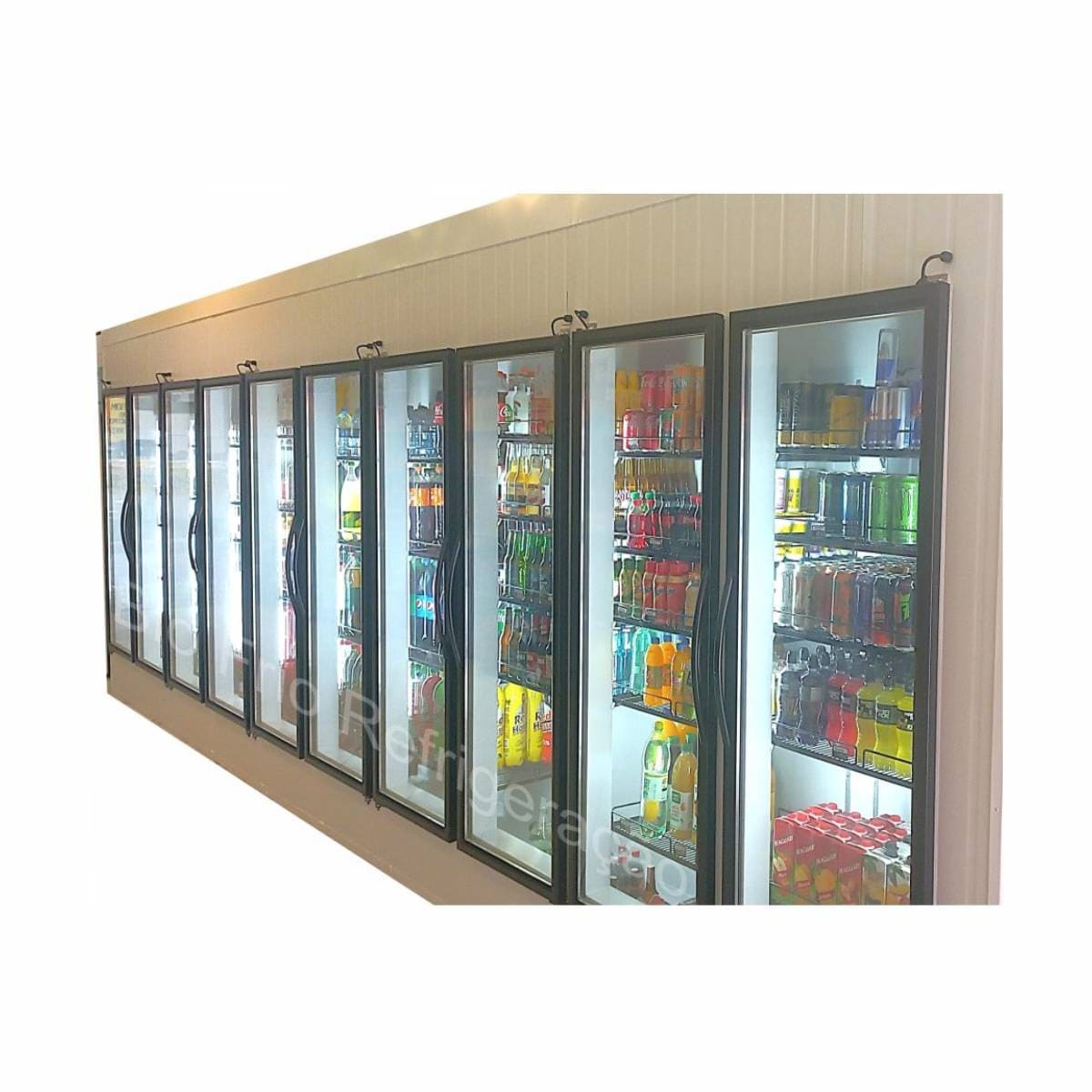 walkin Cooler com 10 Portas de Vidro - Image 1