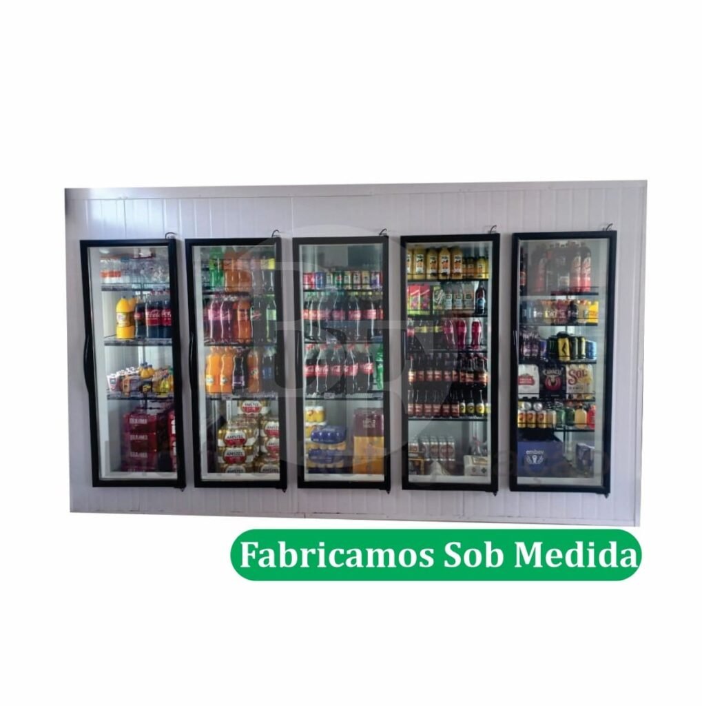 walkin Cooler com 5 Portas de Vidro
