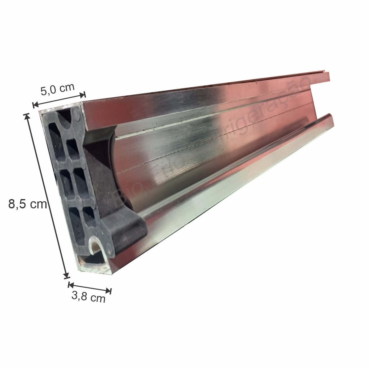Trilho em alumínio com 5.5 metros para porta de Câmara fria - Image 1