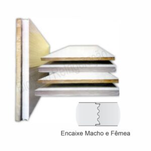 Painel Isolante em EPS 50mm com 3,50 metros Branco