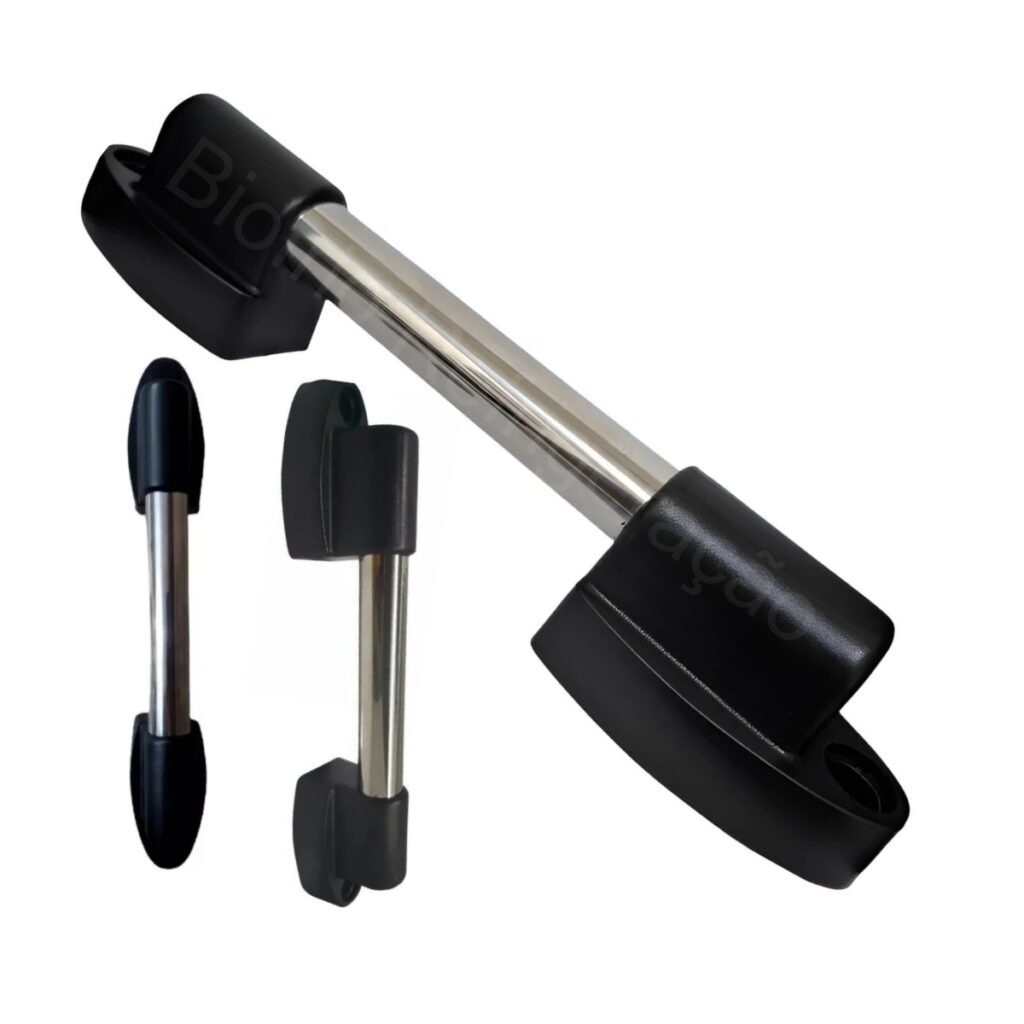 Puxador Externo Frontal Inox e termoplástico para Porta De Câmara Fria