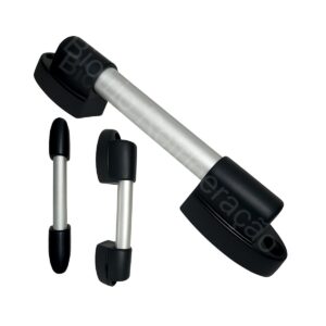 Puxador Externo Frontal em alumínio e termoplástico para Porta De Câmara Fria