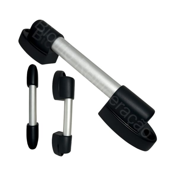 Puxador Externo Frontal em alumínio e termoplástico para Porta De Câmara Fria