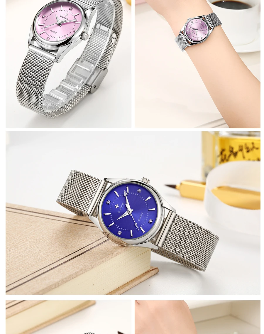 Relógio de pulso feminino casual WWOOR 2025 - Image 21