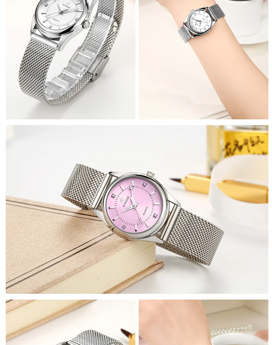 Relógio de pulso feminino casual WWOOR 2025 - Image 20