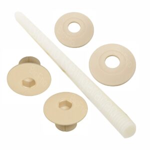 KIT Haste Roscada M12 X 275 milímetros com porcas e arruelas em cor natural Para Fixação de Porta de Câmara Fria