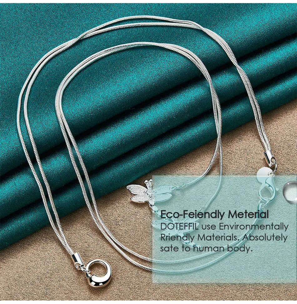 Colar feminino com pingente de libélulas - Image 6