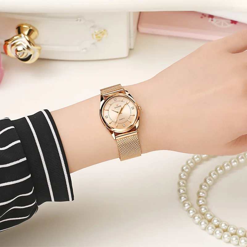 Relógio de pulso feminino casual WWOOR 2025 - Image 5