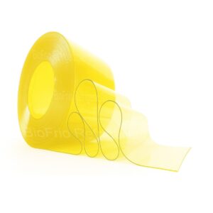 Bobina de PVC para Cortina na cor Amarelo transparente